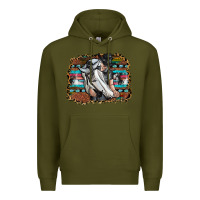 Army Green cowgirl Premium Hoodie - SublimationCraftShop