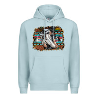 Blue Mist cowgirl Premium Hoodie - SublimationCraftShop