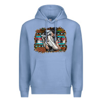 Colony Blue cowgirl Premium Hoodie - SublimationCraftShop