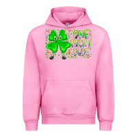 Fuchsia Pink one lucky dude Urban Hoodie - RacoonDesign