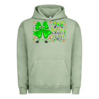 Pigment Oil Green one lucky dude Urban Hoodie - RacoonDesign