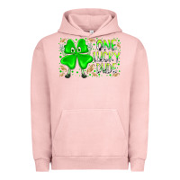 Pigment Salmon one lucky dude Urban Hoodie - RacoonDesign