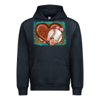 Navy western leopard baseball heart Urban Hoodie - HRA Design Shop