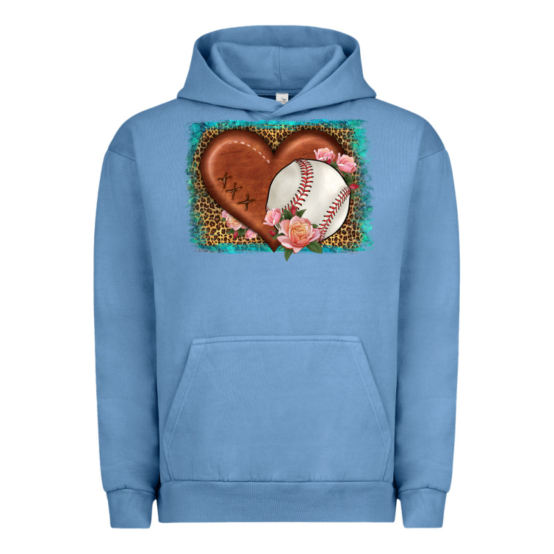 Western Leopard Baseball Heart Urban Hoodie by HRA Design Shop | Teevron