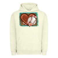 Pigment Pistachio western leopard baseball heart Urban Hoodie - HRA Design Shop