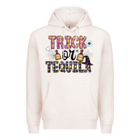 Pale Pink Tequila Premium Hoodie - CowhideDigitalArt