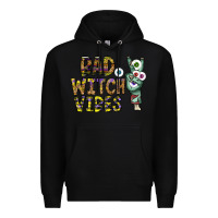Black bad witch vibes Premium Hoodie - CowhideDigitalArt