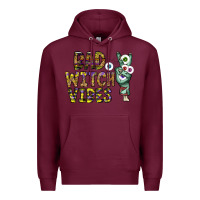 Burgundy bad witch vibes Premium Hoodie - CowhideDigitalArt