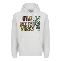 Dove Grey bad witch vibes Premium Hoodie - CowhideDigitalArt