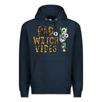Navy bad witch vibes Premium Hoodie - CowhideDigitalArt