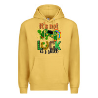 Antique Gold its not luck its skill st. patricks day Premium Hoodie - Neo Western