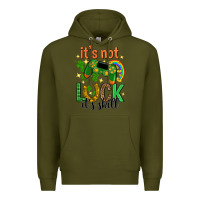 Army Green its not luck its skill st. patricks day Premium Hoodie - Neo Western