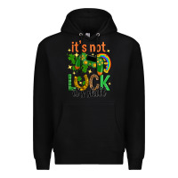 Black its not luck its skill st. patricks day Premium Hoodie - Neo Western