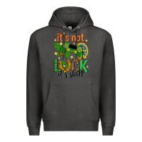 Charcoal Heather its not luck its skill st. patricks day Premium Hoodie - Neo Western