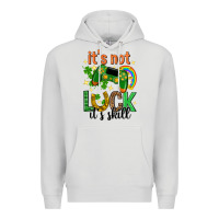 Dove Grey its not luck its skill st. patricks day Premium Hoodie - Neo Western
