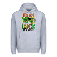 Heather Grey its not luck its skill st. patricks day Premium Hoodie - Neo Western