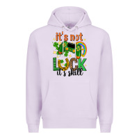 Lilac its not luck its skill st. patricks day Premium Hoodie - Neo Western
