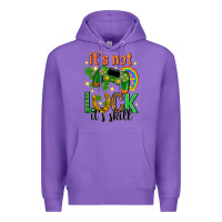 Purple its not luck its skill st. patricks day Premium Hoodie - Neo Western
