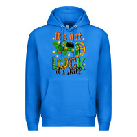 True Royal its not luck its skill st. patricks day Premium Hoodie - Neo Western