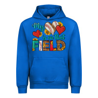 Cobalt my heart is on that field baseball Urban Hoodie - HRA Design Shop