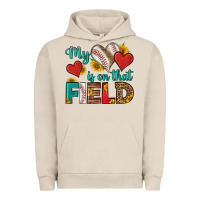 Pigment French Oak my heart is on that field baseball Urban Hoodie - HRA Design Shop