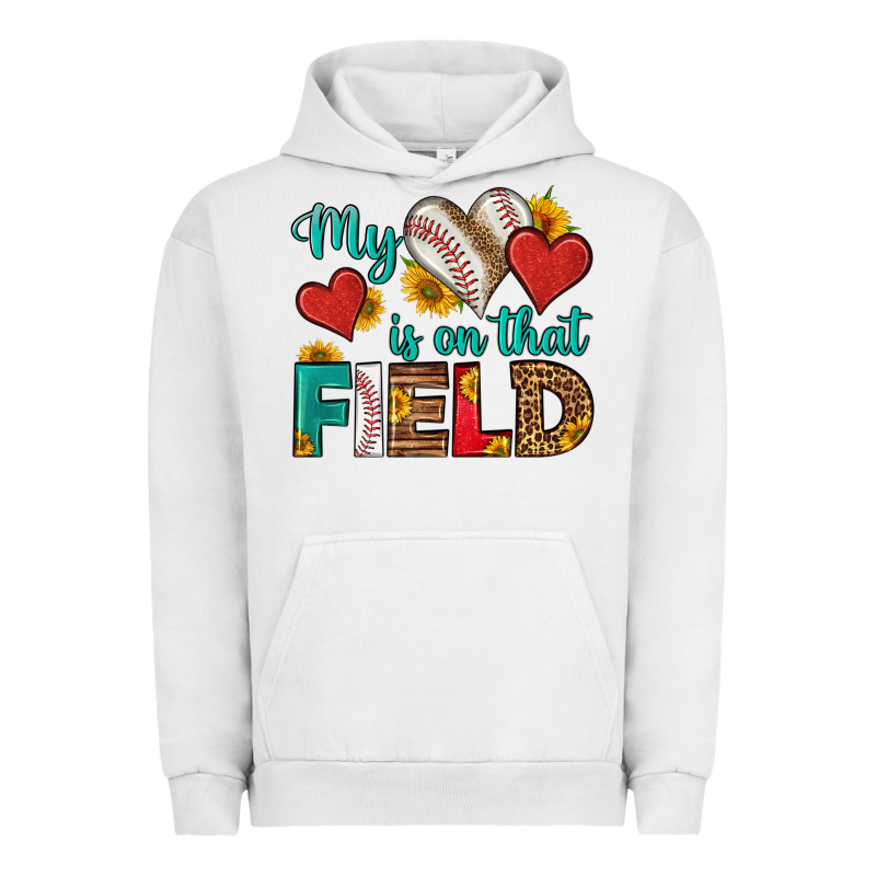 My Heart Is On That Field Baseball Urban Hoodie by HRA Design Shop | Teevron