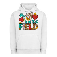 Pigment Lunar Rock my heart is on that field baseball Urban Hoodie - HRA Design Shop
