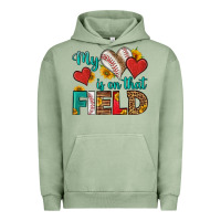 Pigment Oil Green my heart is on that field baseball Urban Hoodie - HRA Design Shop