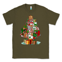 Army Green nurse christmas tree Classic Tee - FaDigitalArtStudio