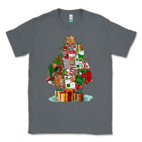 Charcoal Heather nurse christmas tree Classic Tee - FaDigitalArtStudio