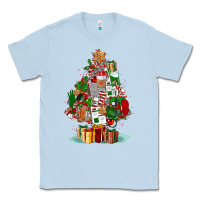 Dusty Blue nurse christmas tree Classic Tee - FaDigitalArtStudio