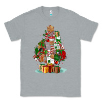Heather Grey nurse christmas tree Classic Tee - FaDigitalArtStudio