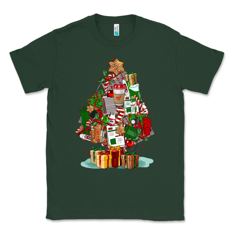 Nurse Christmas Tree Classic Tee by FaDigitalArtStudio | Teevron