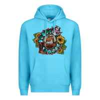 Ocean Blue cowgirl Premium Hoodie - SublimationCraftShop