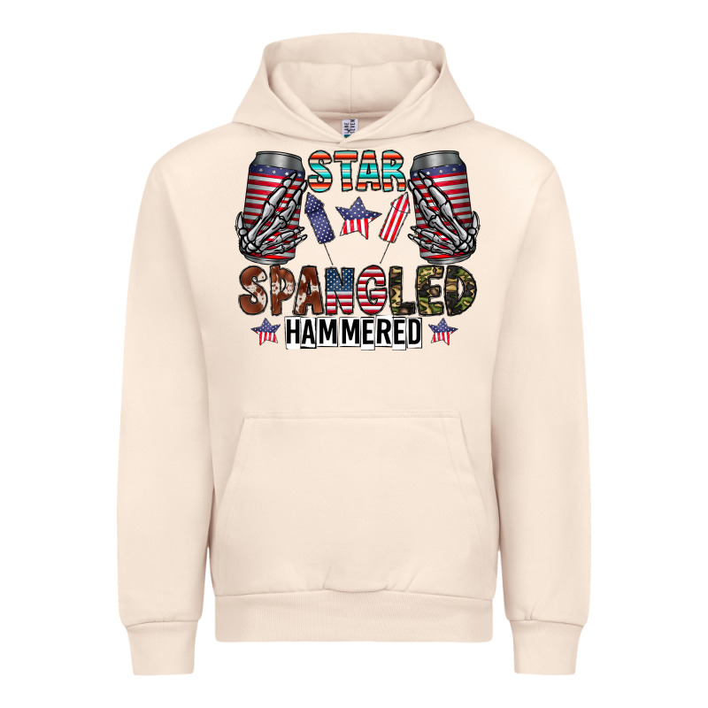 Star Spangled Hammered Urban Hoodie by CowhideDigitalArt | Teevron