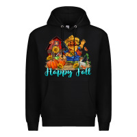 Black happy fall scarecrow Premium Hoodie - FaDigitalArtStudio