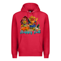 Cardinal happy fall scarecrow Premium Hoodie - FaDigitalArtStudio