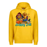Lemon happy fall scarecrow Premium Hoodie - FaDigitalArtStudio