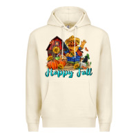 Sandshell happy fall scarecrow Premium Hoodie - FaDigitalArtStudio