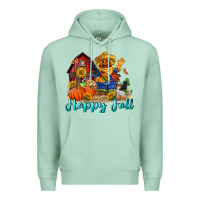 Seafoam happy fall scarecrow Premium Hoodie - FaDigitalArtStudio