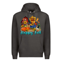 Smoke happy fall scarecrow Premium Hoodie - FaDigitalArtStudio