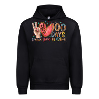 Black peace love 100 days of school Urban Hoodie - RacoonDesign