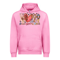 Fuchsia Pink peace love 100 days of school Urban Hoodie - RacoonDesign