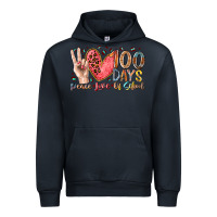 Navy peace love 100 days of school Urban Hoodie - RacoonDesign