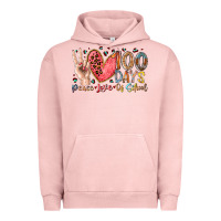 Pigment Salmon peace love 100 days of school Urban Hoodie - RacoonDesign
