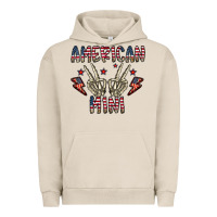 Pigment French Oak american mini Urban Hoodie - CowhideDigitalArt