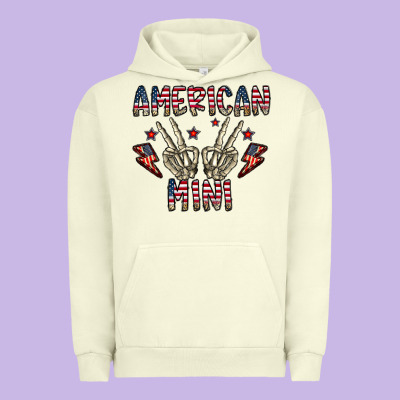 American Mini Urban Hoodie Designed By Cowhidedigitalart
