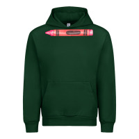 Forest Green pink crayon fa element Urban Hoodie - FaDigitalArtStudio