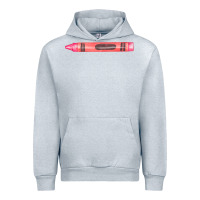 Heather Grey pink crayon fa element Urban Hoodie - FaDigitalArtStudio