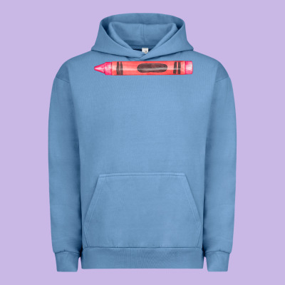 Pink Crayon Fa Element Urban Hoodie Designed By Fadigitalartstudio